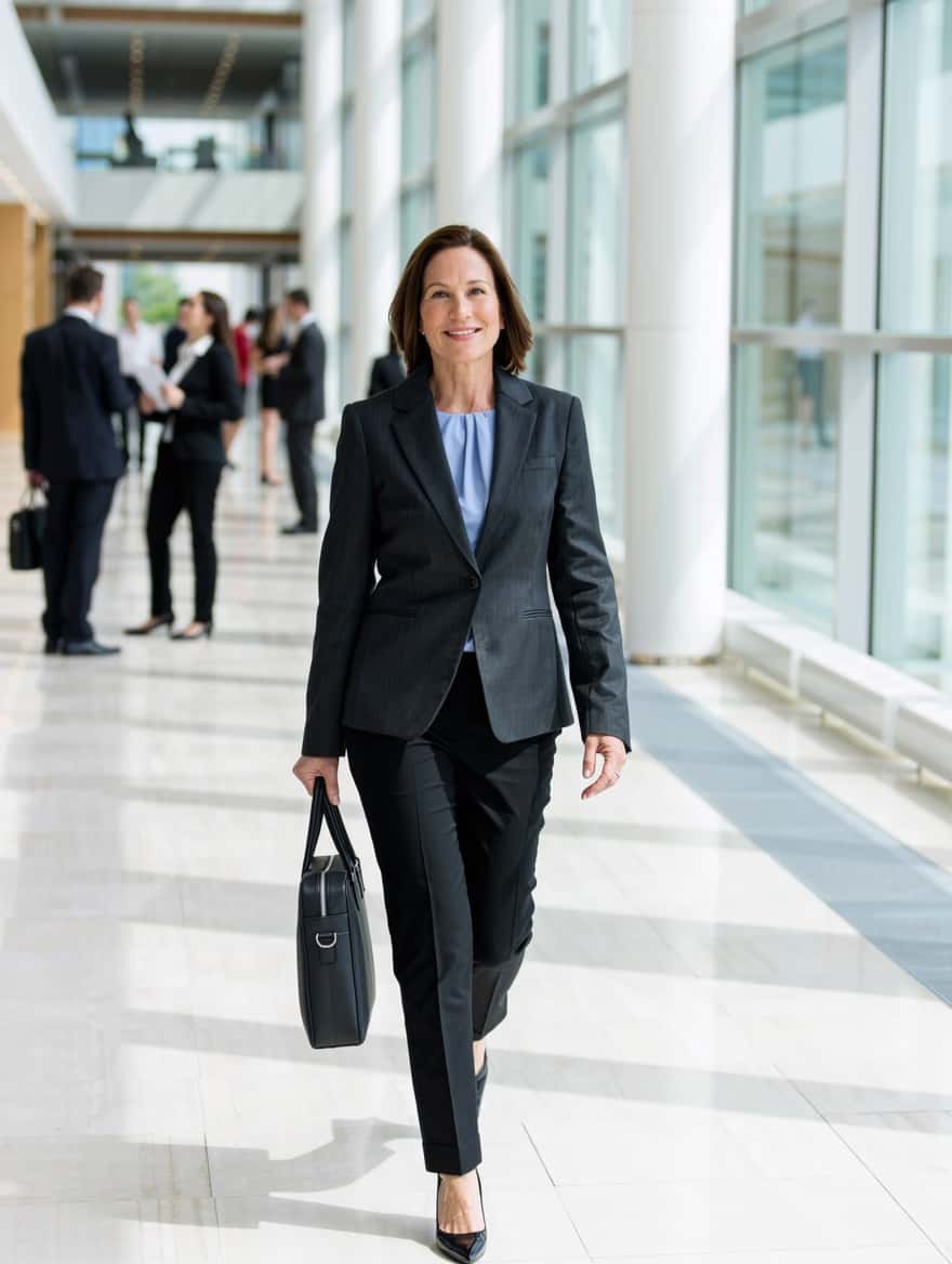 Immigrate to Canada over 40: an experienced professional walking through a Canadian office