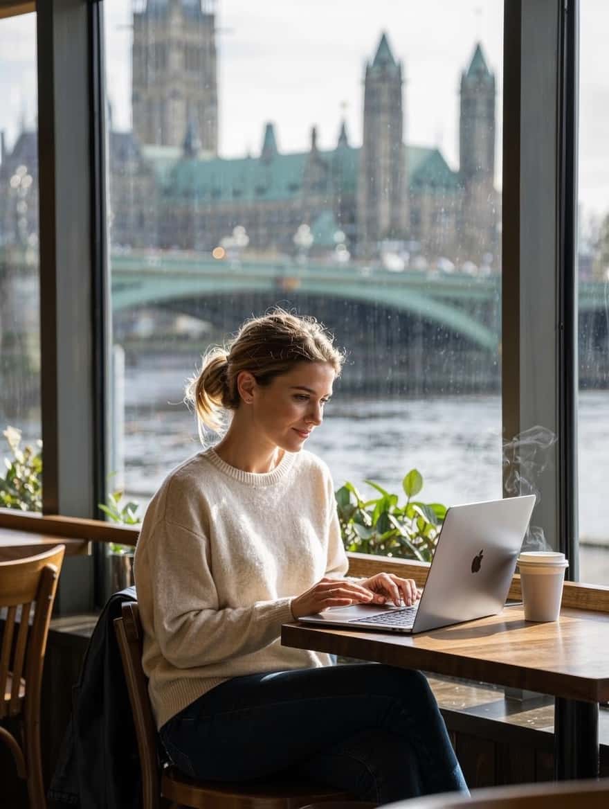 Moving to Canada from Belgium: a Belgian professional working in an Ottawa cafe near Parliament