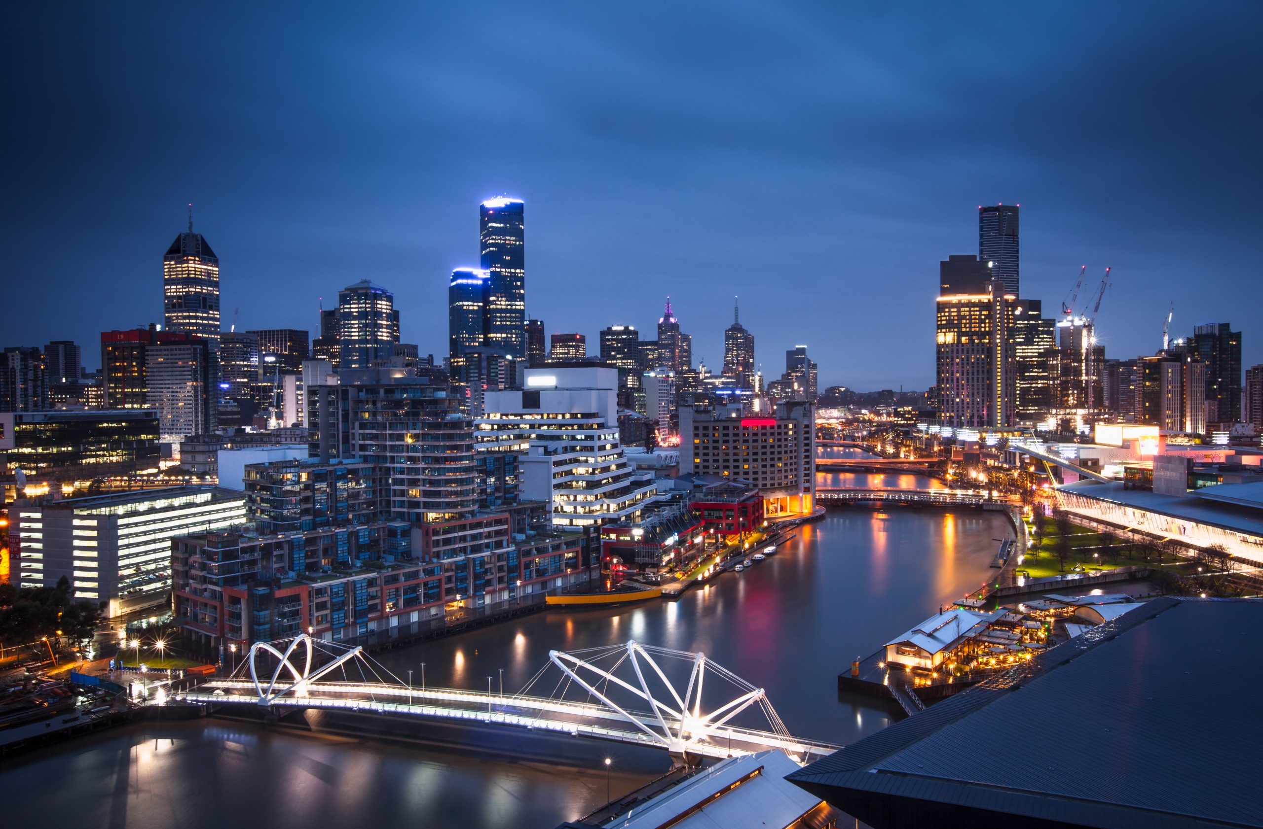 The Yarra River and the city of Melbourne