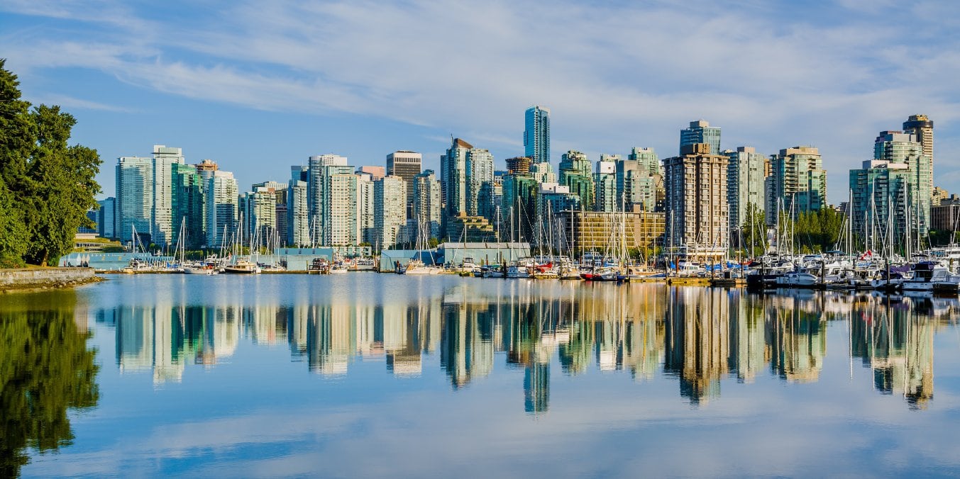 View of Vancouver skyline highlighting budget-friendly neighborhoods offering affordable places to live near Vancouver
