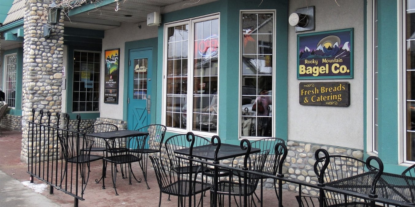 Best breakfast in Canmore at Rocky Mountain Bagel Co.: Fresh bagels, diverse menu, and a welcoming atmosphere in the heart of the Rockies.